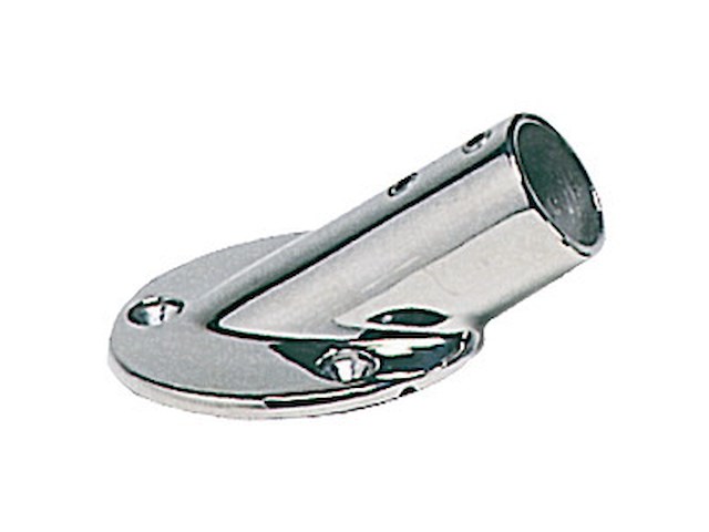 Basetta tonda in acciaio inox da fusione 30° 25 mm