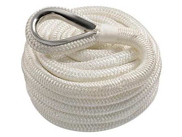 Cima ormeggio bianca doppia treccia Ø 16 mm.