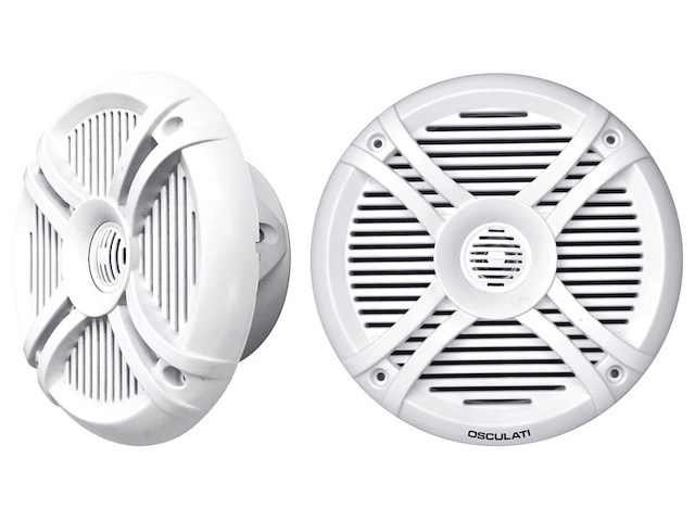 Casse a due vie con LED RGB 6,25'' bianche