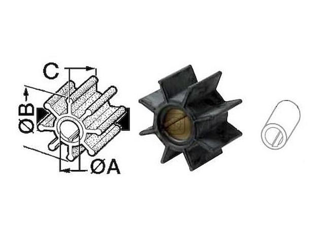 Girante compatibile per FB - Tohatsu - 334-65021-1