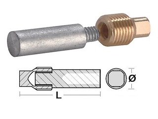Anodo zinco + ottone - VOLVO -