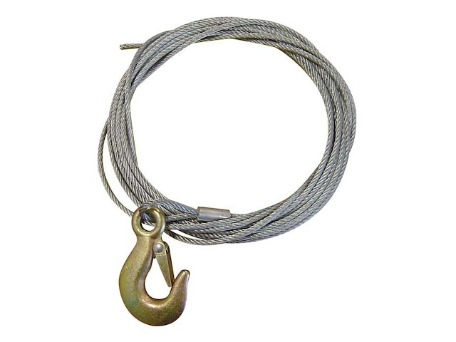 Cavo in acciaio zincato per verricelli alaggio  - Ø 6 x 7,5 mt. -