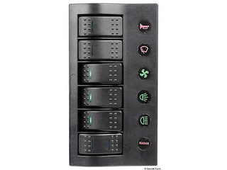Pannello elettrico PCP Compact - 6 interruttori