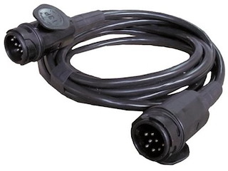 Cavo prolunga rimorchio 5 mt. - Presa volante 2 spine 13 poli