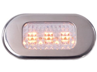 Luce di cortesia 3 led - 44 x 22 mm. - Luce blu