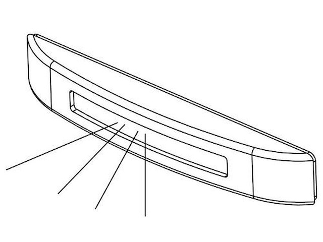 Luce di cortesia a Led - Luce Blu frontale -