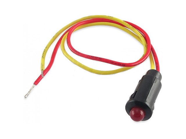 Spia a led rosso per pannelli elettrici