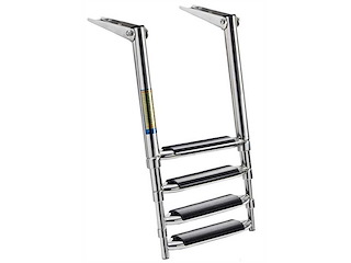 Scaletta sopra plancetta 4 gradini - Standard + gradino largo -