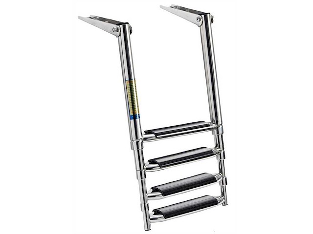 Scaletta sopra plancetta 4 gradini - Standard + gradino largo -