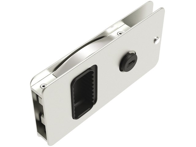 Serratura a filo Mobella Flush Entry - Finitura alluminio