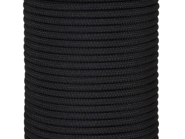 Cima in poliestere colore nero - 8 mm -