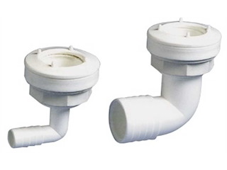 Bocchettone 90° per serbatoi flessibili - Ø 16 mm. -
