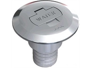 Tappo Water in ottone Ø 38 mm - Dritto