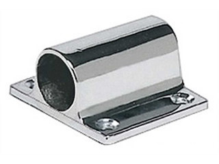 Boccola per candelieri passerella - Ottone Cromato - 25 mm