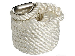 Cima 3 capi con impiombatura - Bianca 24 mm. x 15 mt. -