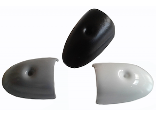 Terminale per bottazzo Radial in PVC 30 mm. - Bianco -