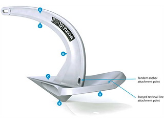 Ancora Vulcan in acciao zingato - 55 Kg. -