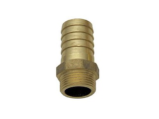 Portagomma filetto maschio in ottone - 1' 1/4 x 30 mm -