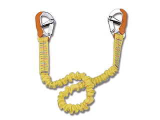 Cordone di sicurezza elastico 2 moschettoni