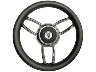 Volante barca tipo " Bliz " - Poliuretano morbido Nero