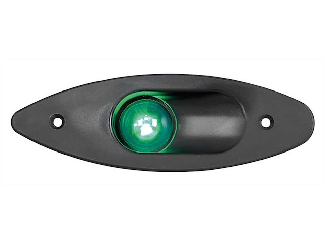 Luce di navigazione laterale corpo Nero - Verde