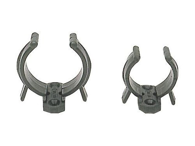 Clips compatti ferma manici - 34 / 45 mm. - 2 pezzi col. nero -