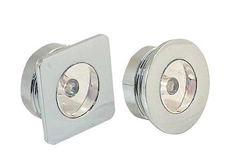 Luce di cortesia 1 led tonda luce Blu