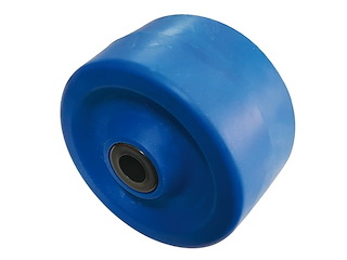 Rullo laterale per carrelli - 135 x 75 mm. / Foro 22 mm - Blu