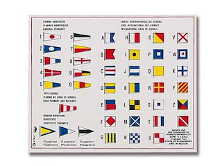 Adesivo Codice Internazionale dei Segnali - 17 x 13 cm. -