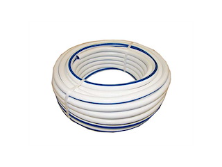 Tubo retinato bianco/azzurro per acqua - int. 12 mm. - 