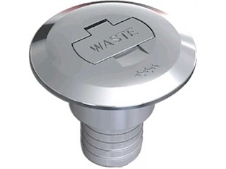 Tappo Waste in ottone Ø 38 mm - Dritto