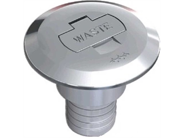 Tappo Waste in ottone Ø 38 mm - Dritto