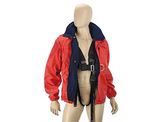 Giacca cerata con cintura autogonfiabile - XL