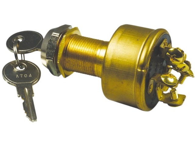 Blocchetto accensione con chiave per avviamento - 5 Terminali 