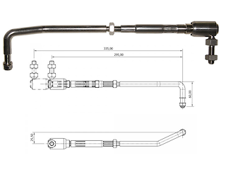 Barra di rinvio regolabile