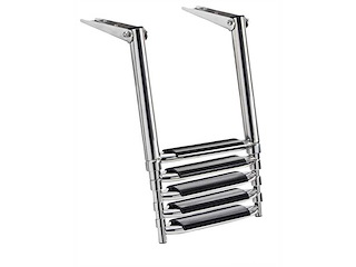 Scaletta sopra plancetta 5 gradini - Standard + gradino largo -