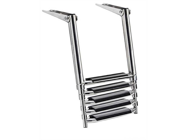 Scaletta sopra plancetta 5 gradini - Standard + gradino largo -