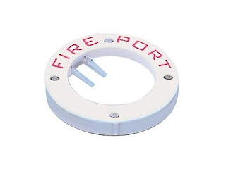 Portellino antincendio - Ghiera in plastica bianca -