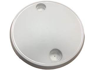 Piano tavolo tondo con sede bicchieri 