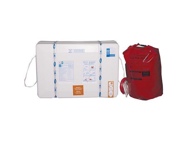 Zattera oceanica SYNTESY 9650 + GRAB BAG 12 Pax - Container ABS