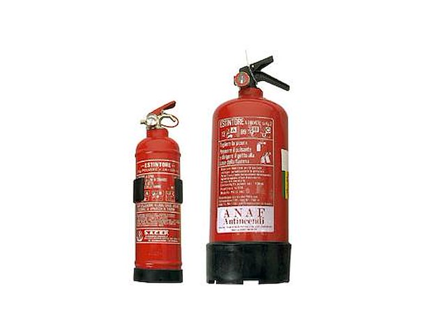 Estintore 2 kg. a polvere con manometro - 13A - 89B - C