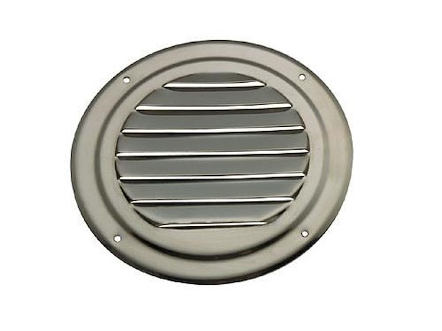 Presa d'aria + reticella in acciaio inox - Ø 125 mm -