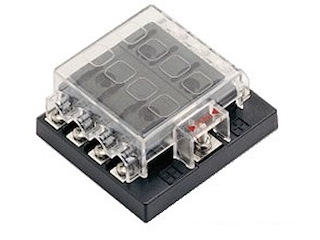 Scatola portafusibili - Positivo in comune 150 A - 8 Posizioni - 