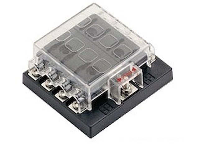 Scatola portafusibili - Positivo in comune 150 A - 8 Posizioni - 