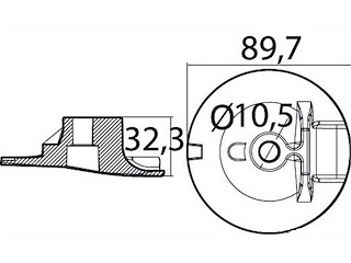 Piastra motore alluminio