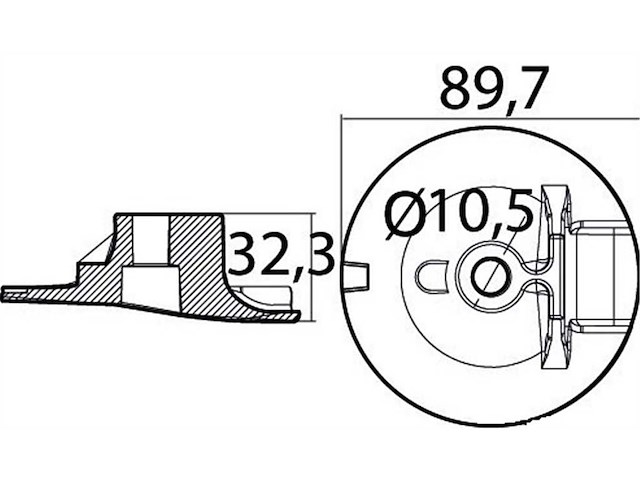 Piastra motore alluminio