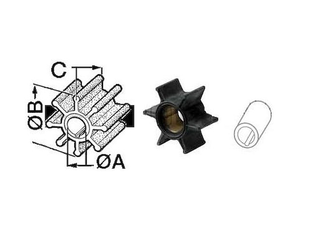 Girante compatibile per FB - Yamaha / Mariner - 6L5-44352-00