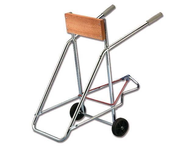 Cavalletto portamotore con ruote in gomma - x 15 Hp 4T -