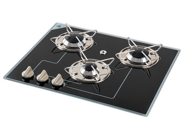 Piano a gas 3 fuochi - 504 x 410 mm -