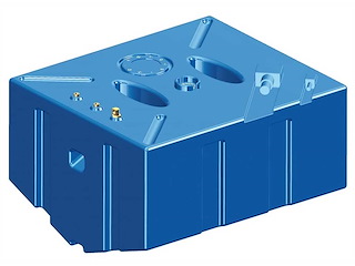 Serbatoio carburante in polietilene reticolato - 353 Lt. -